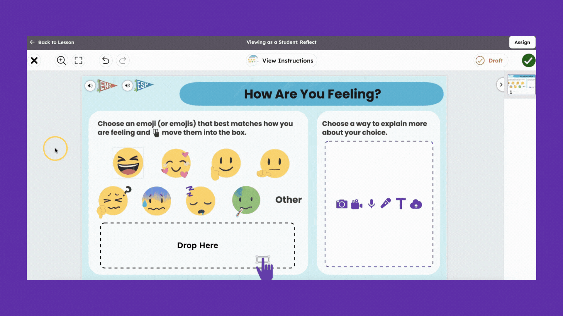 Using ScreenPal in Seesaw activities