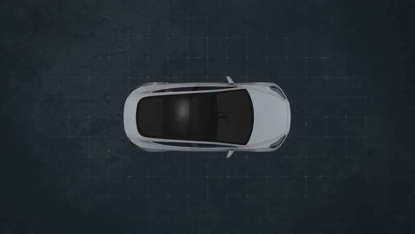 Self Driving Autopilot Car Technologies Radar 360 Render Gps Sensor Cameras Ai Laser 4K