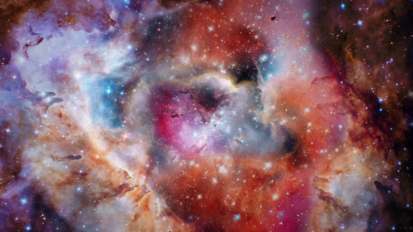Flying In Space Through Stars And Gas Cloud Cosmic Nebulas 4K Star Fields In Outer Space Suitable For Scientific Presentations And Sci Fi Projects 