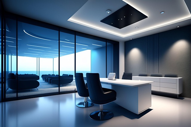 Ai Generated Office Building Desk