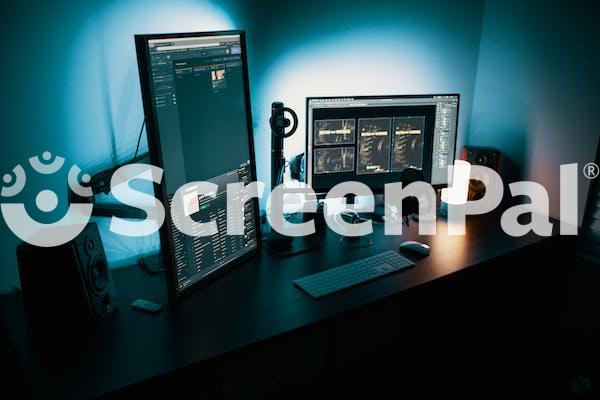 Black Flat Screen Computer Monitor