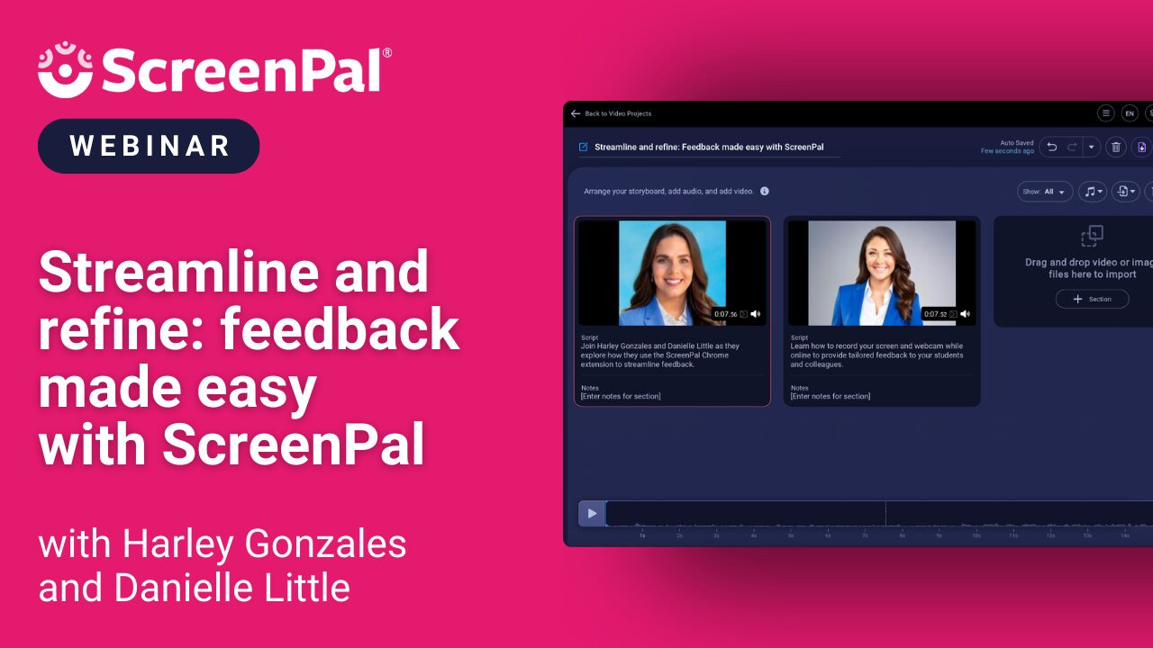 Streamline and Refine - Feedback Made Easy With ScreenPal