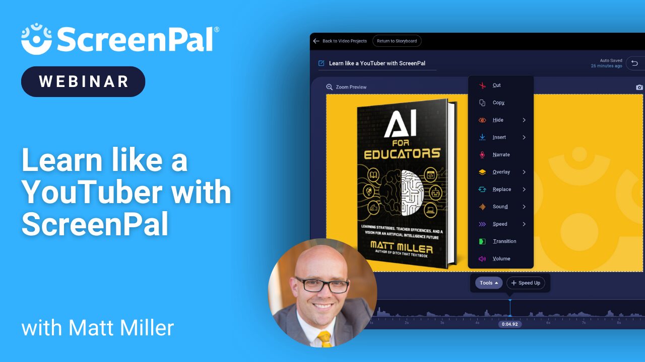Learn like a YouTuber with ScreenPal