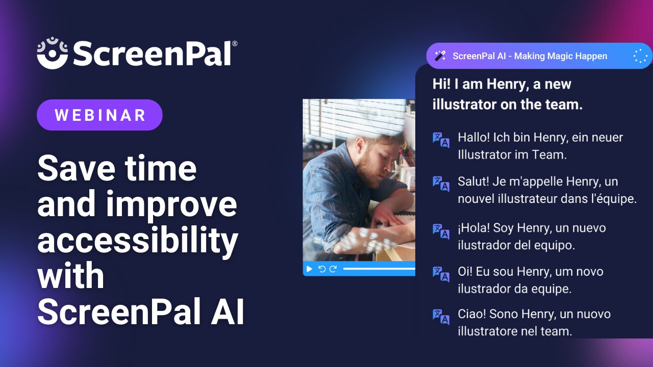 Getting started with ScreenPal webinarLevel 1 certification