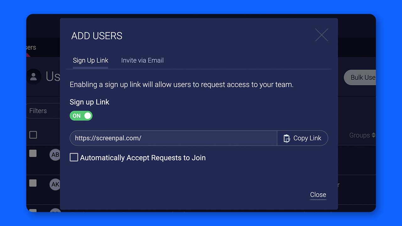 Setting Up Channel Sharing