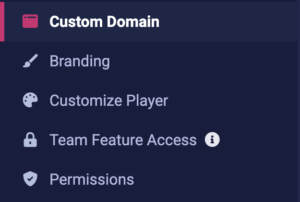 content hosting settings